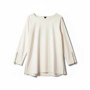 NWOT‎ Ann Taylor Women’s Ivory Long Sleeve Tunic Top with Stretch